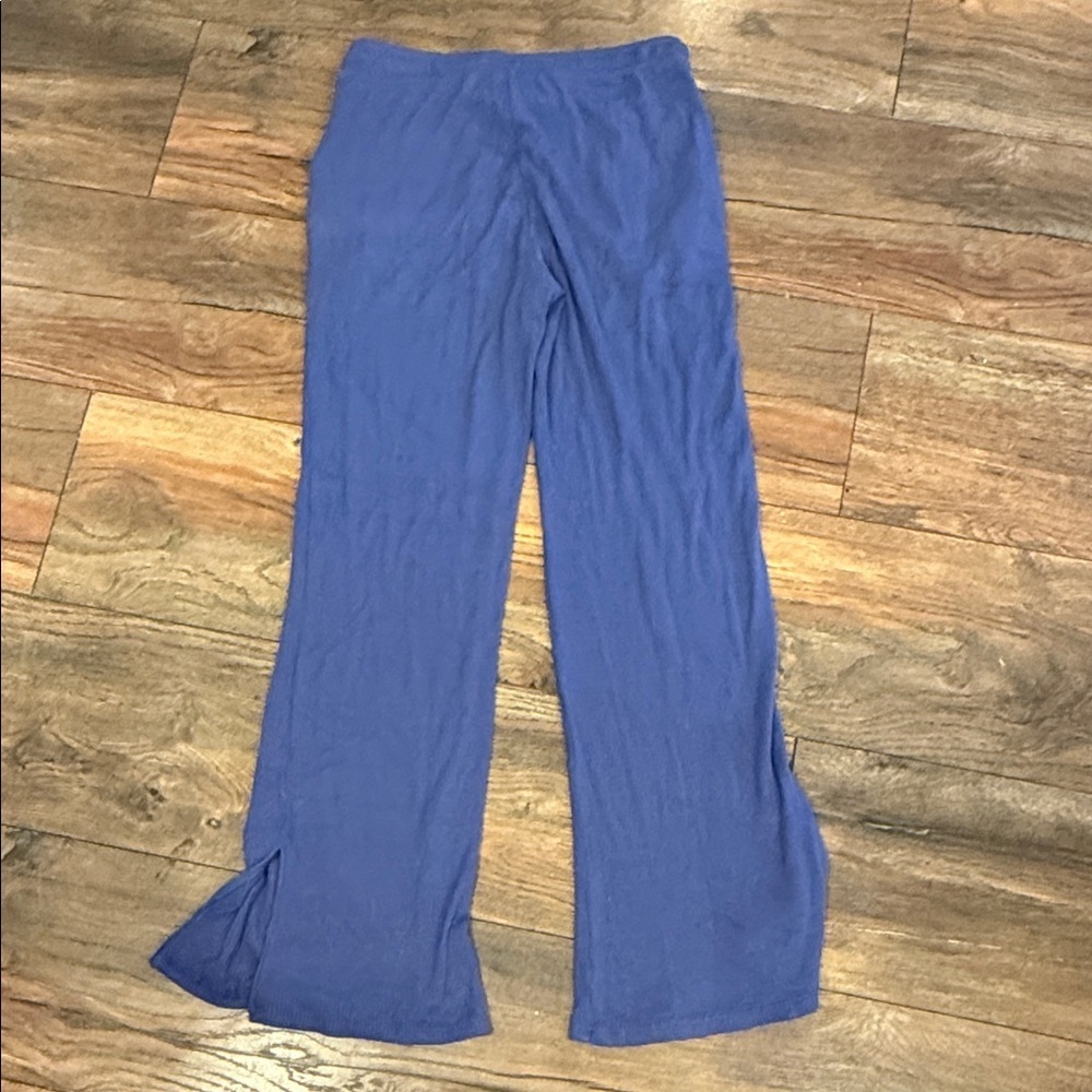 Hashtag Blue Ribbed Lounge Pants Womens Xsmall - Picture 4 of 5